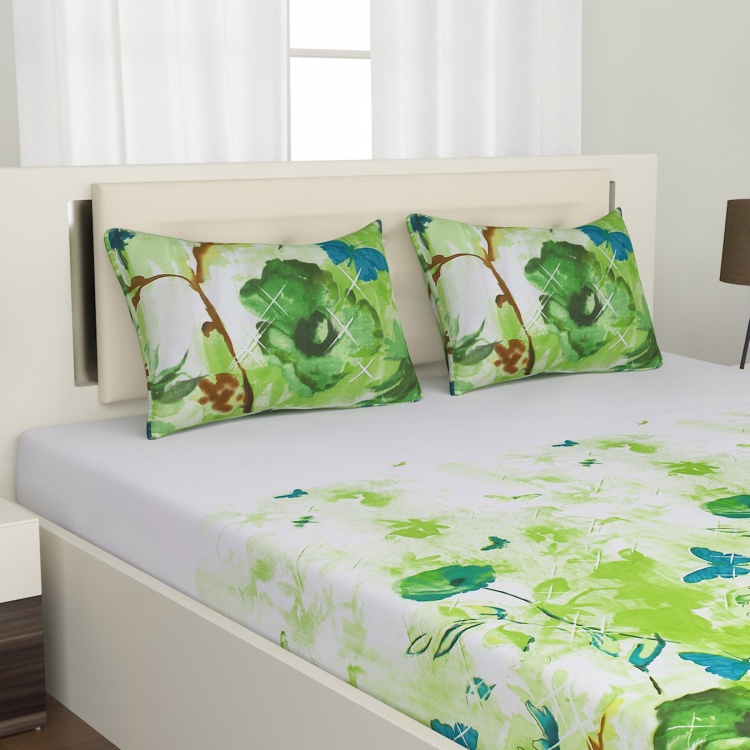 Emerald Meadow 3-Pc. Double Bedsheet - 240 x 274 cm