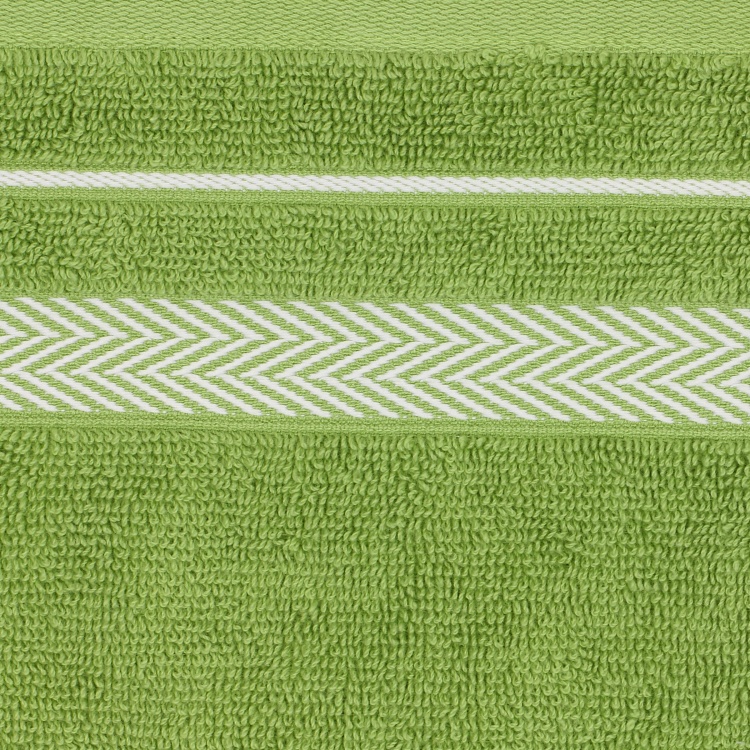 Essence Textured Cotton Face Towel : 30 cmL x 30 cmW Green