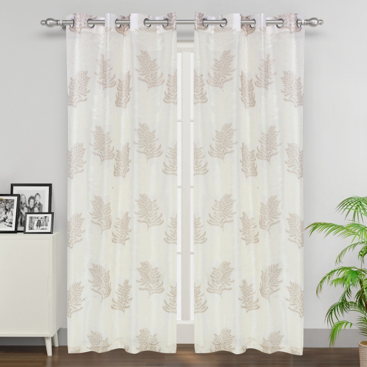 Matrix Sheer Door Curtain - Set Of 2 Pcs.