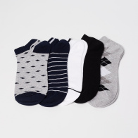 CODE Knitted Woven Design Socks- Set of 5 pcs.